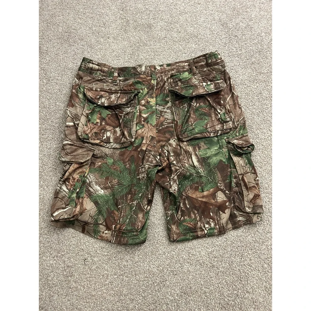 RedHead Cargo Shorts Mens M Camo Excellent Realtree Leaf Pattern Utility Outdoor